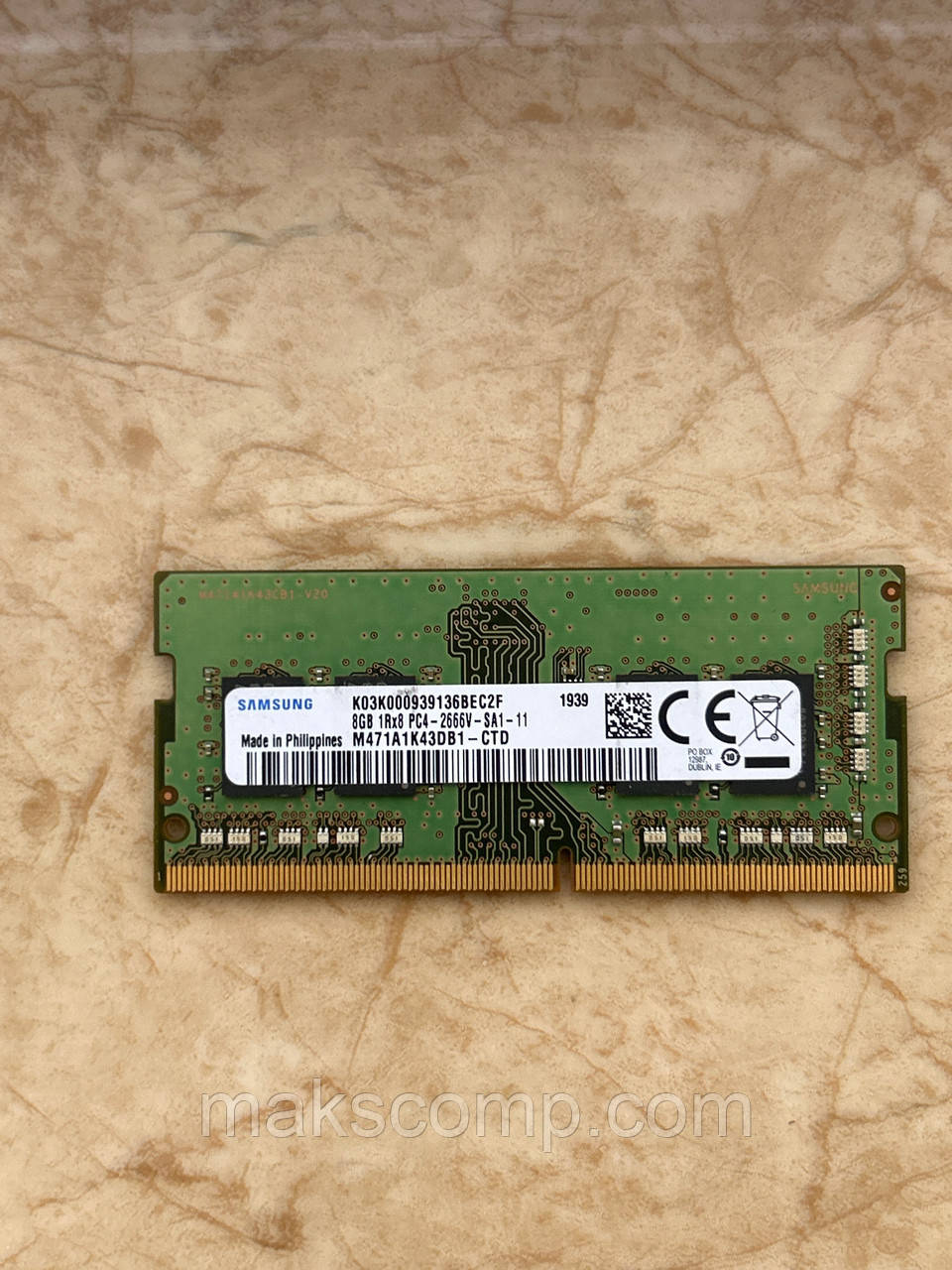 Память Samsung 8Gb PC4-2400T (M471A1K43CB1-CRC)