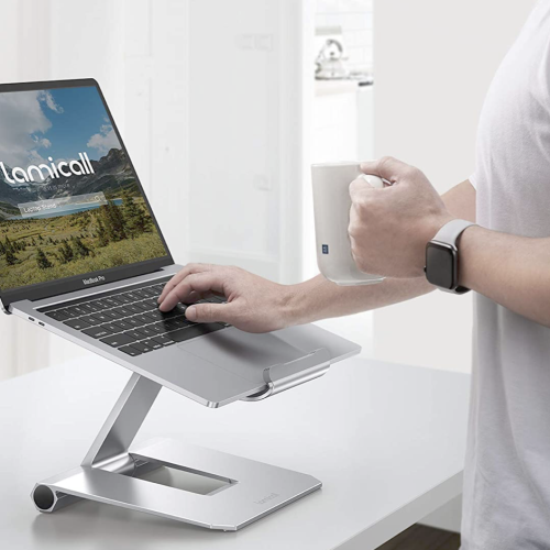 Купити Подставка Lamicall Laptop Stand Adjustable Notebook Riser Silver