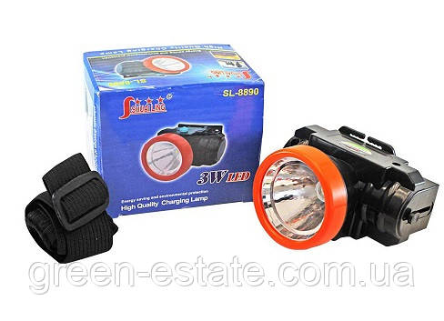 Налобний ліхтарик SL-8890 1 LED