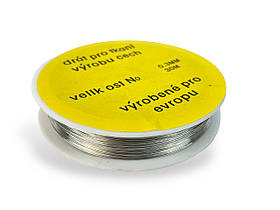 Дріт для бісеру та рукоділля 0,3мм 30м колір Срібло