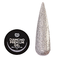 Nails Of The Day Diamond Premium No02 гель-лак з металевою поталлю, срібло голограма, 5 мл