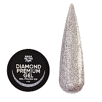 Nails Of The Day Diamond Premium No02 — гель-лак з металевою поталлю, срібло голограма, 5 мл