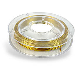 Дріт для бісеру та рукоділля 0,3мм 10м колір Золото