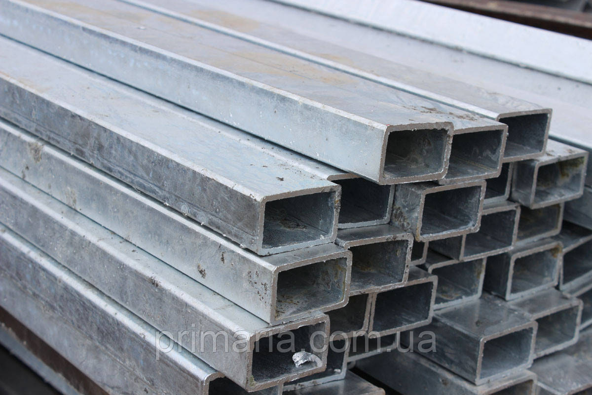 Труба оцинкована квадратна 80х60х3,0 мм ГОСТ 8639, фото 1