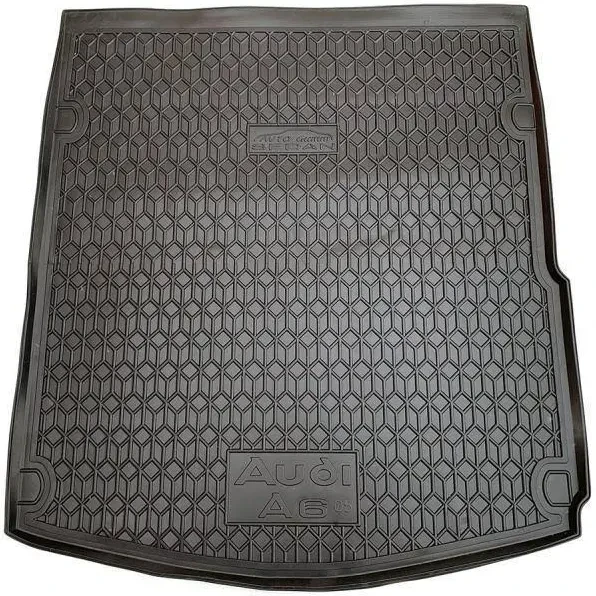 Килимок в багажник для  Audi A6 (С6) (2004>) (седан) Резинопластик (AVTO-Gumm) автогум, фото 1