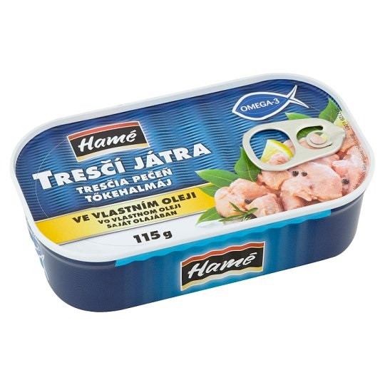 Печінка Тріски у Власному Соку Hame Tresci Jatra 115 г Чехія