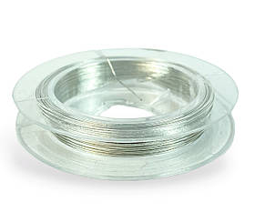 Дріт для бісеру та рукоділля 0,3мм 10м колір Срібло
