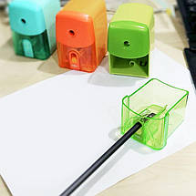 Точилка механическая Deli 0635Е микс пластик, офисная, фото 5