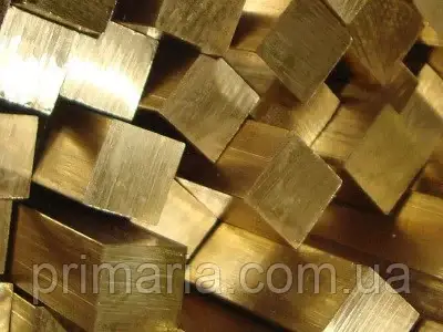 Квадрат латунь ЛС59 6мм