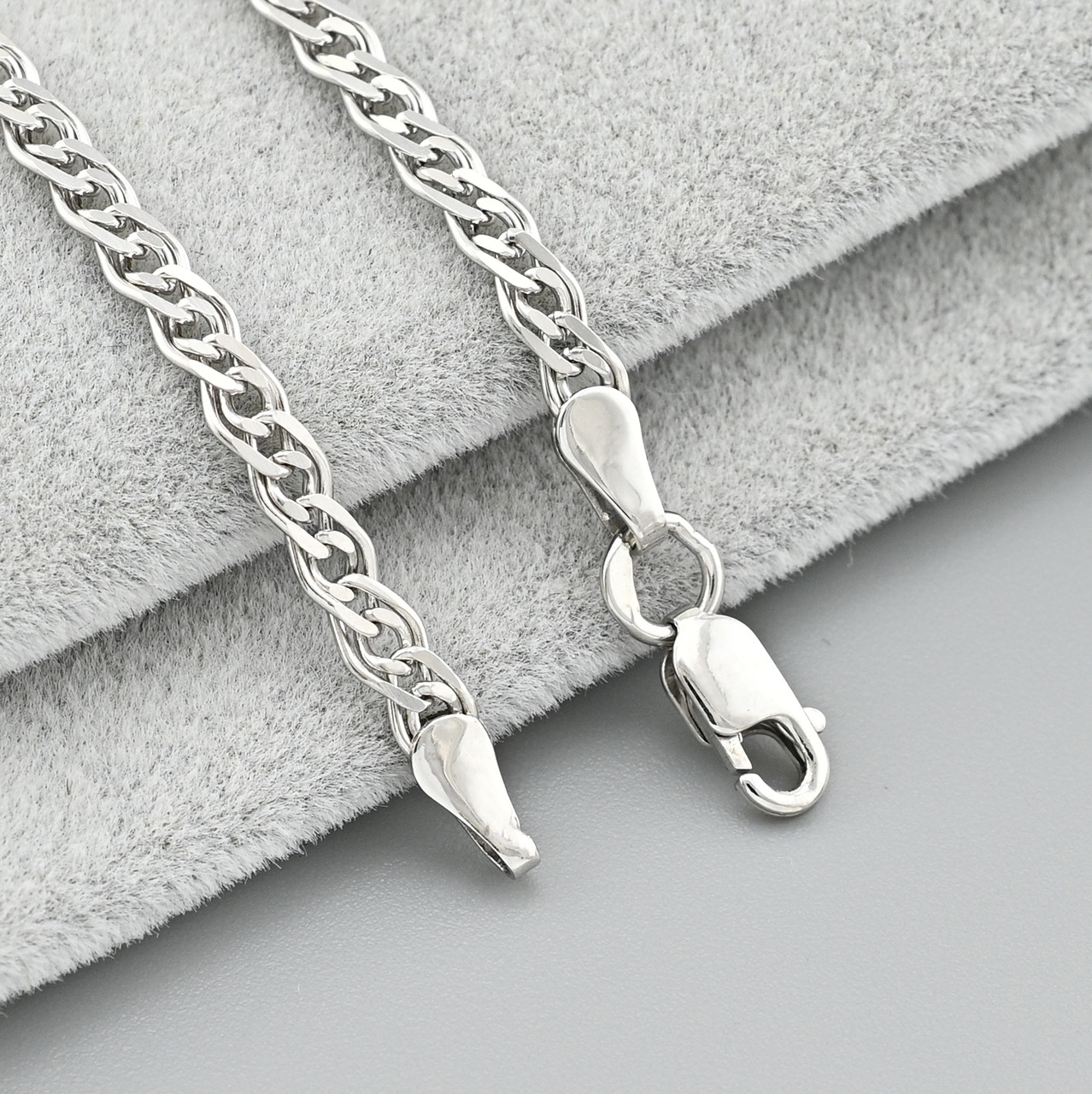 Срібний браслет родований Нонна Н50РодБ ширина 3 мм довжина 17, фото 1