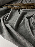 Футер тринитка з люрекосом, з начосом Сірий меланж, фото 4