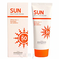 Солнцезащитный крем Foodaholic для лица и тела Multi Sun Cream SPF50+ Pa+++70 мл