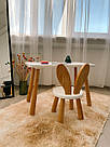 Прямокутний столик "Монтессорі" та стільчик "Банні" з дерева, фото 4