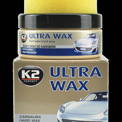 Поліроль кузова віск 250g "K2" K073 Ultra Wax (з губкою), фото 2