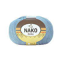 Пряжа носочная Nako Boho 12408 (Нако Бохо ) однотонная