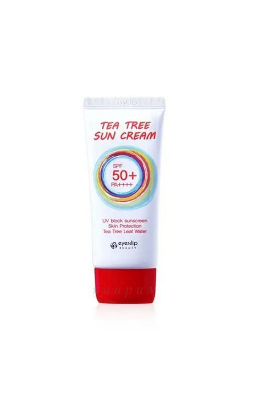 Сонцезахисний SPF крем Eyenlip Tea для обличчя Tree Sun Cream SPF 50+ PA+++ з екстрактом чайного дерева 50 мл, фото 1