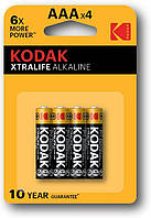 Батарейка Kodak XtraLife LR03 1x4 шт. блистер (30044) CT, код: 1861853