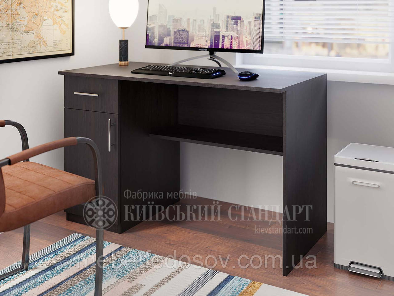 Стіл письмовий Е-05 (Кіївський Стандарт) 1200х600х765мм