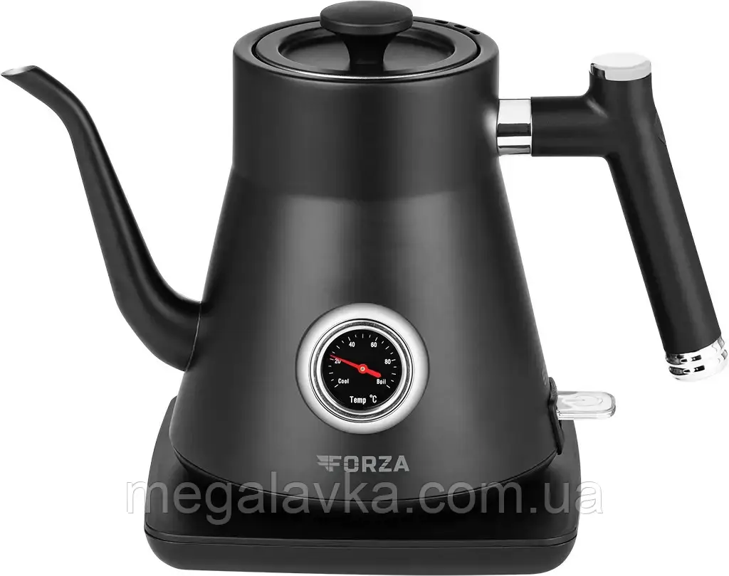 Електрочайник 0.8 л 1200 Вт ECG Forza 5000 Pour over Nero — MegaLavka