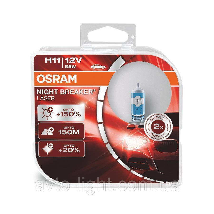 OSRAM 64211NL H11 Night Breaker LASER NG +150% 55W 12V PGJ19-2 HardDuopet