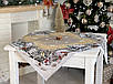 Скатертина новорічна на стіл гобеленова Новорічна казка, фото 4