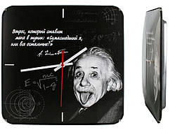 Годинник настінний Montre Енштейн 30х30х5 см Скло Тихий хід (17006) NC, код: 1320461