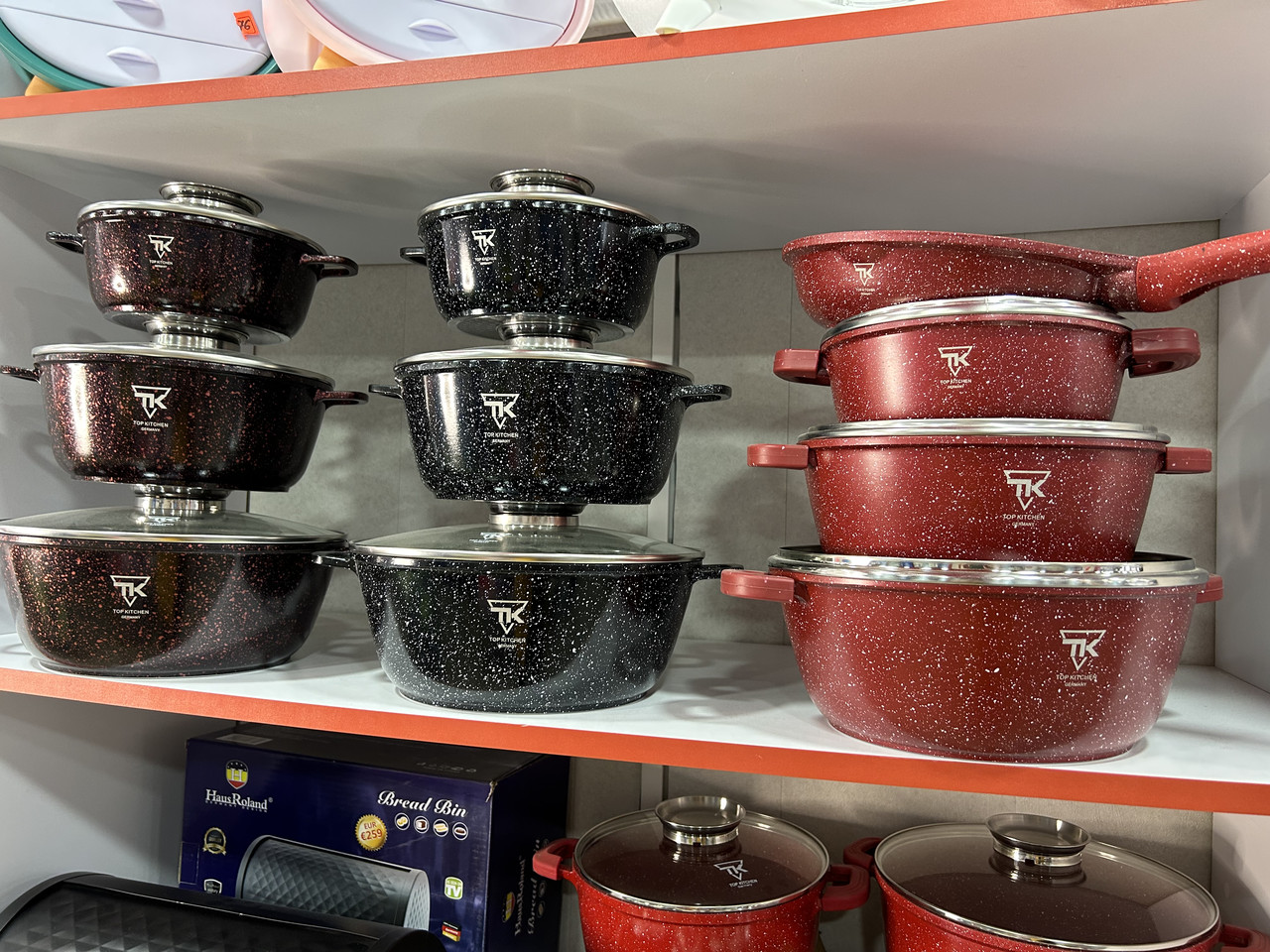 Набір каструль, на 6 предметів із гранітним антипригарним покриттям Top Kitchen TK00021, набір посуду
