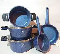Набір каструль, на 6 предметів із гранітним антипригарним покриттям Top Kitchen TK00021, набір посуду, фото 4