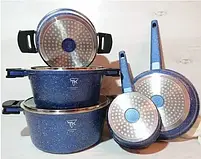 Набір каструль, на 6 предметів із гранітним антипригарним покриттям Top Kitchen TK00021, набір посуду, фото 5