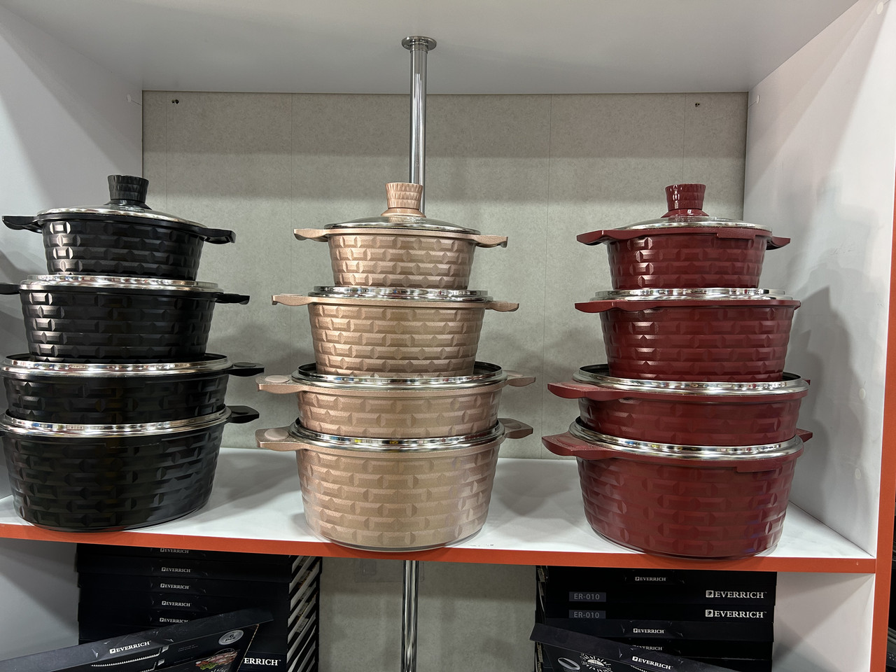 Набір каструль Top Kitchen з мармуровим покриттям TK-00031, 8 предметів