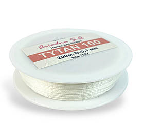 Нитка для бісеру TYTAN 100 d0,1мм 200м колір Білий