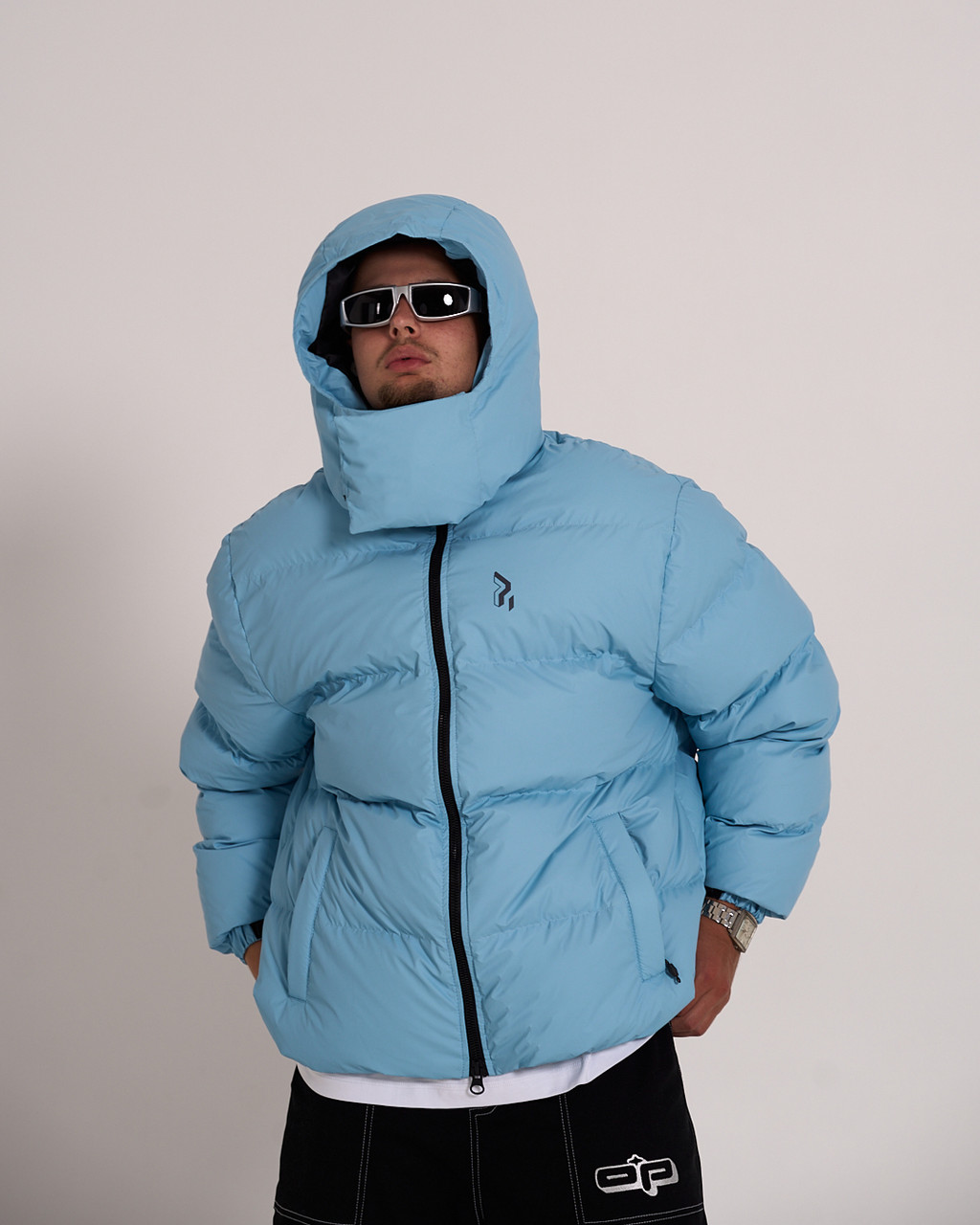 Зимова чоловіча куртка OGONPUSHKA Homie 3.0 блакитна