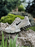 Nike мужские осень/весна/лето бежевые кроссовки на шнурках. Демисезонные мужские текстильные кроссы