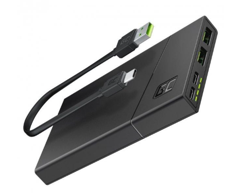 Green Cell PowerPlay10S 10000mAh 5v 9v 12v 3A (2x USB-A 2x USB-C PD 18W) PBGC02S
