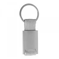 Брелок для ключей Ribbon, TM Discover серый с возможностью индивидуальной гравировки (9100-10)