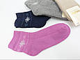 Шкарпетки жіночі махрові Marjinal теплі однотонні Сніжинка 36-40 12 пар/уп мікс кольрів, фото 3