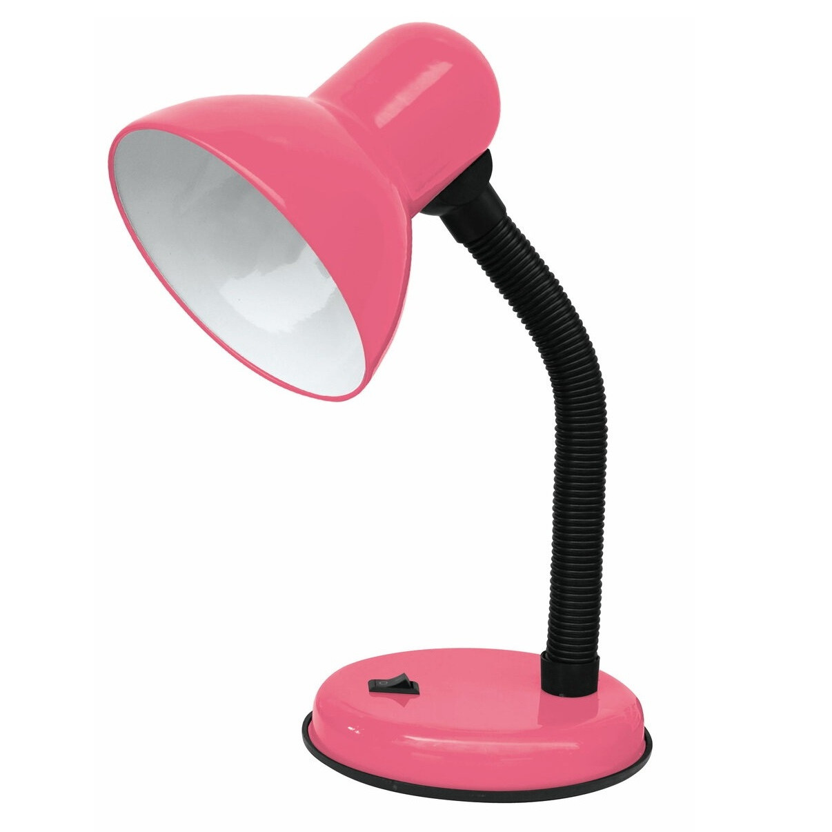 Настільна рожева лампа на гнучкій ніжці під лампу Е27 офісна/для школяра Sirius TY-2203B (рожева)
