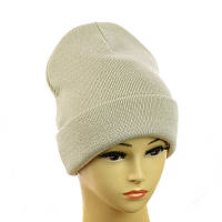 Шапка-лопата "New" без декора світло-бежевий