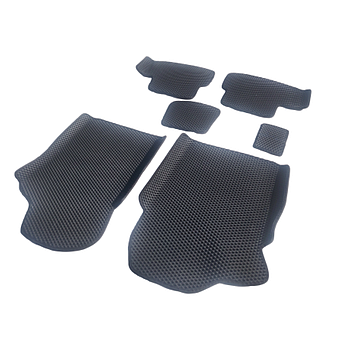 3D Килимки в салон - Ваз 2109 (4 килимики з перемичкою) (Eva-матеріал)