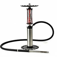 Кальян на 1 персону Trumpet Hookah Rider Still с металлической колбой, 49 см, красно-черный