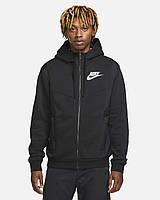 Кофта Nike Sportswear Hybrid Full-Zip Fleece Hoodie (DO7228-010) S Черный GT, код: 7816028