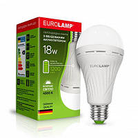 Светодиодная лампа с аккумулятором EUROLAMP A90 18W E27 4500K (LED-A90-18274(EM))