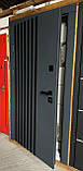 Двері вхідні металеві вуличні Афіна Фарба МДФ Антрацит 960х2050х96 Ліве/Праве, фото 3