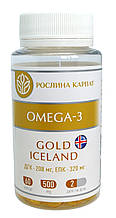 Омега-3 gold iceland 60 кап. «Рослина Карпат» джерело омега - 3 жирних кислот