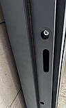 Двері вхідні металеві вуличні Афіна Фарба МДФ Антрацит 960х2050х96 Ліве/Праве, фото 8