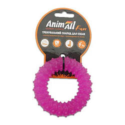 AnimAll (ЕнімАлл) Fun Dog - Іграшка для собак кільце з шипами, 9 см фіолетовий