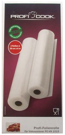 Плівка до апарату (рулон) для пакування (для вакууматора) PROFICOOK PC-VK 1015 (1080) 28 смx6м Німеччина, фото 1