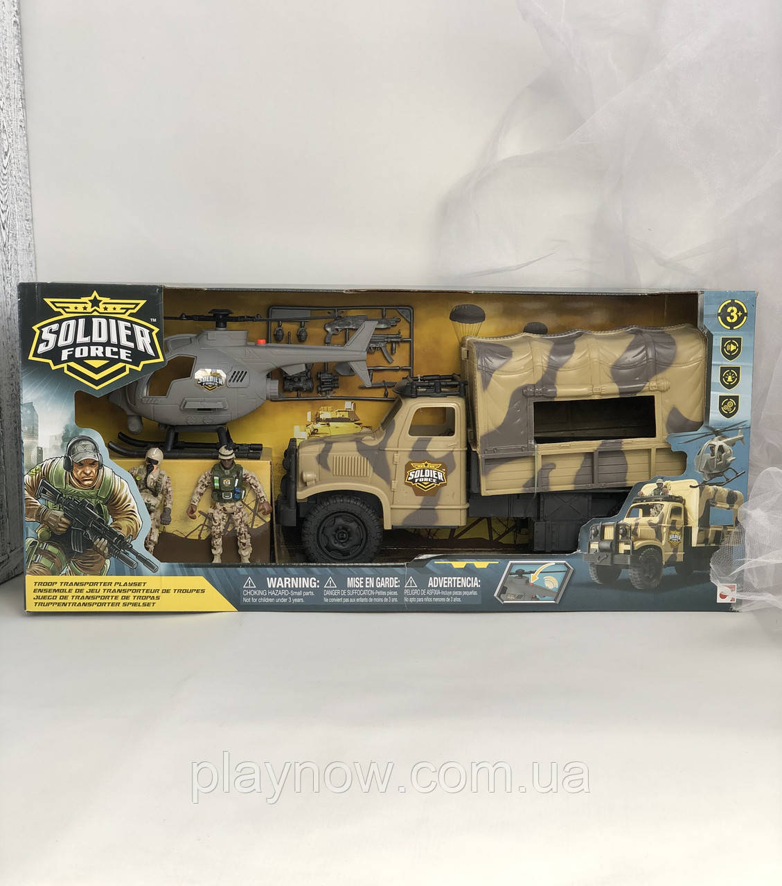 Супер цена! Детский игровой набор Chap Mei Солдаты Trooper Truck, с военной техникой. Солдатики