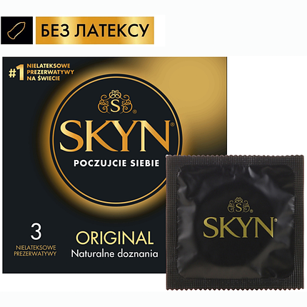 Презервативи Skyn Original 3 шт безлатексні, фото 2