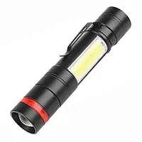 Ліхтар ручний Quantum QM-FL1032 Helper 10 W LED zoom +COB з USB